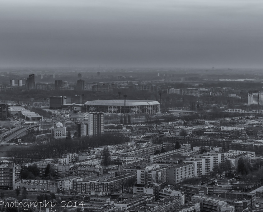 Feyenoord Rotterdam stadion de Kuip vanaf De Rotterdam