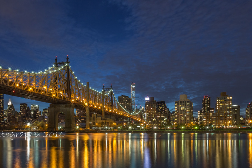 Foto's New York - Queensboro Bridge by night | Foto Tux Photography