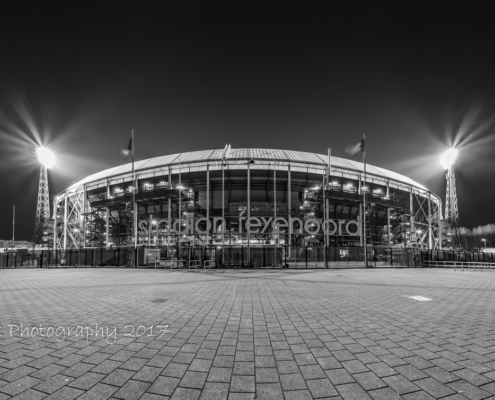 Feyenoord Rotterdam stadion de Kuip by Night