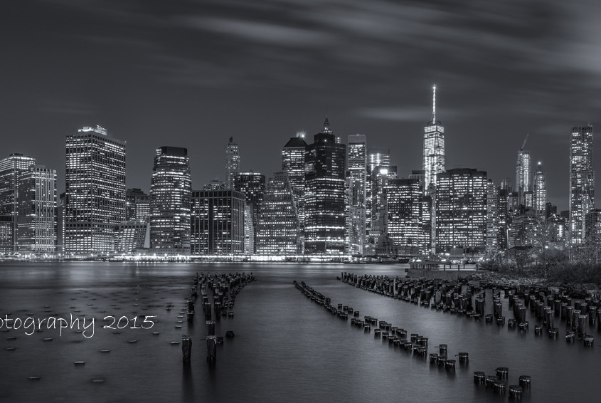 Foto's New York - Manhattan Skyline by Night | Foto Tux Photography